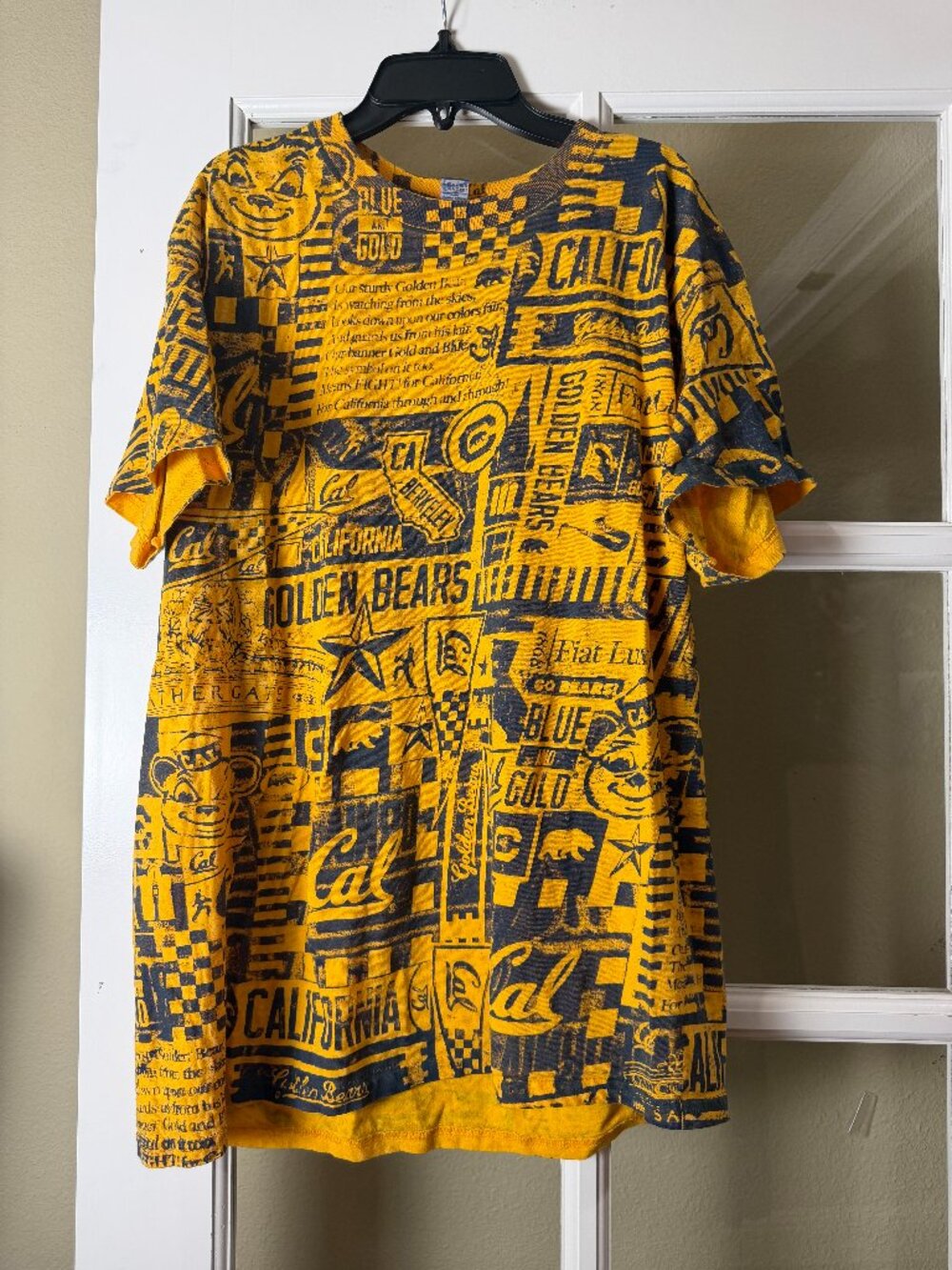 UC Berkeley Golden Bears Graphic Print Spirited T Tee Shirt Size Large - Picture 2 of 7
